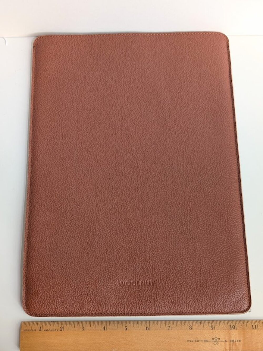 Woolnut Leather Sleeve Cover Case for 16-inch MacBook Pro Cognac EUC